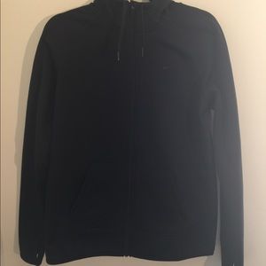 Nike black running jacket with hoodie